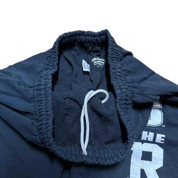 Mens Y2K Slippery Rock University Black Spellout College Sweatpants Size XL - Picture 7 of 7